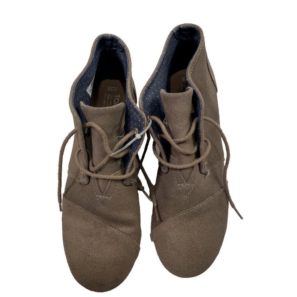 Toms Desert Wedge Womens Size 10 Brown Athletic Classic Suede Ankle Boots 300415